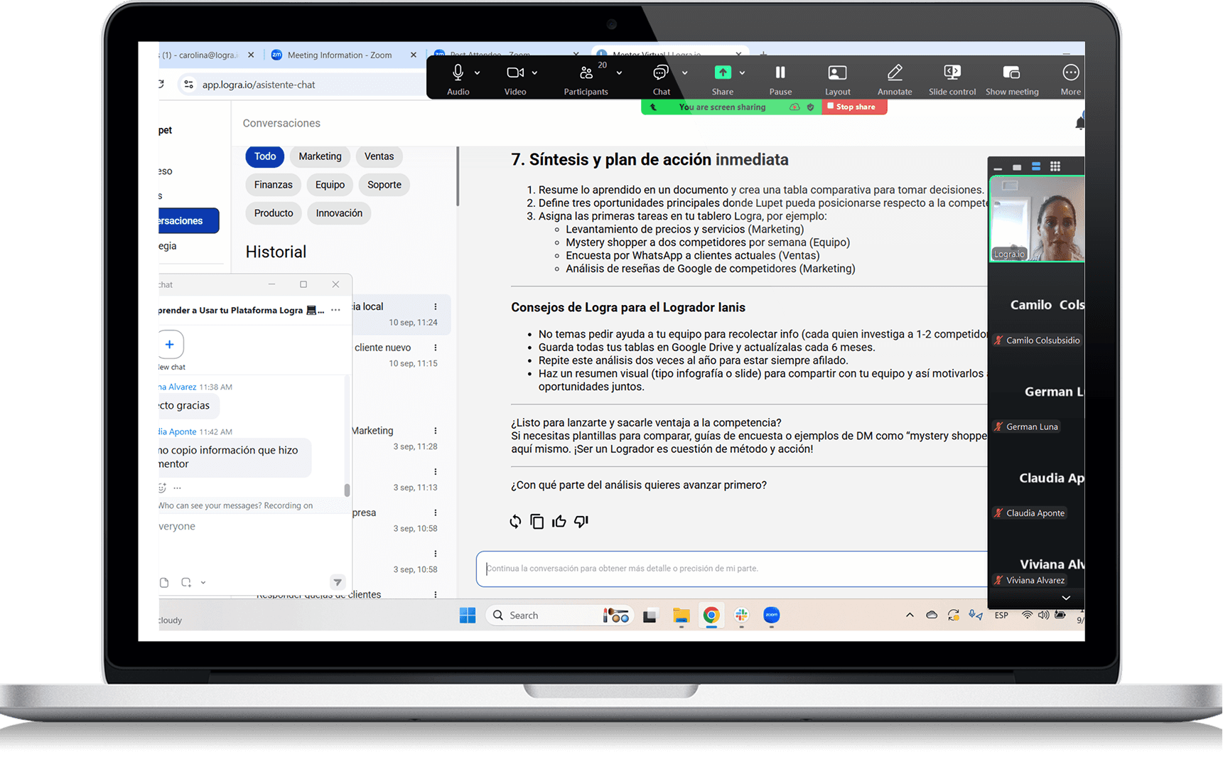 Taller virtual de capacitación en Zoom con la plataforma Alkyo